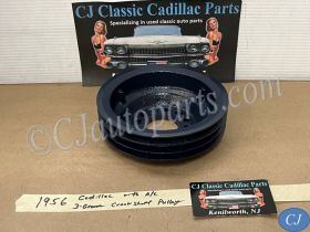 RESTORED 1954 1955 1956 CADILLAC CRANK CRANKSHAFT PULLEY TRIPLE (3) GROOVE A/C CARS #1461163